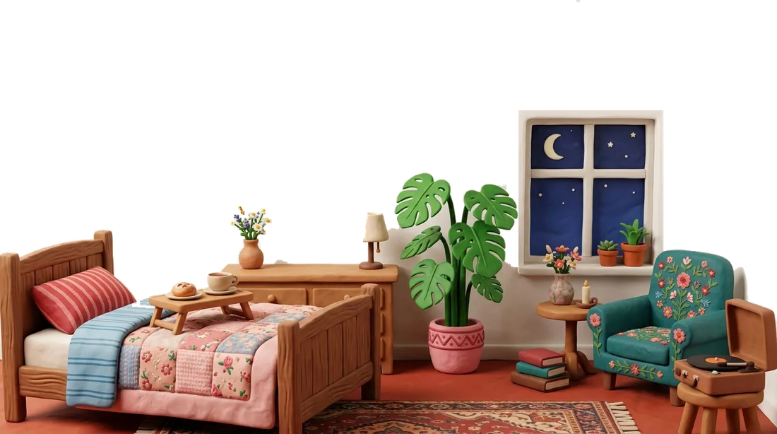 숙소 거실